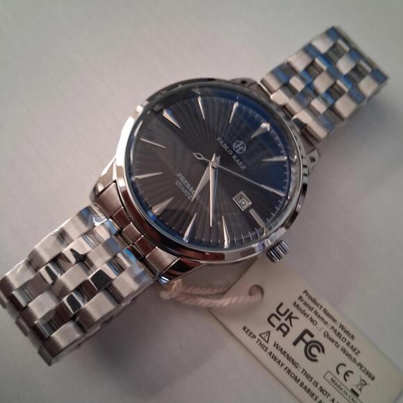 Pablo Raez Presage 44mm Quartz Luxury Date Watch New In Box